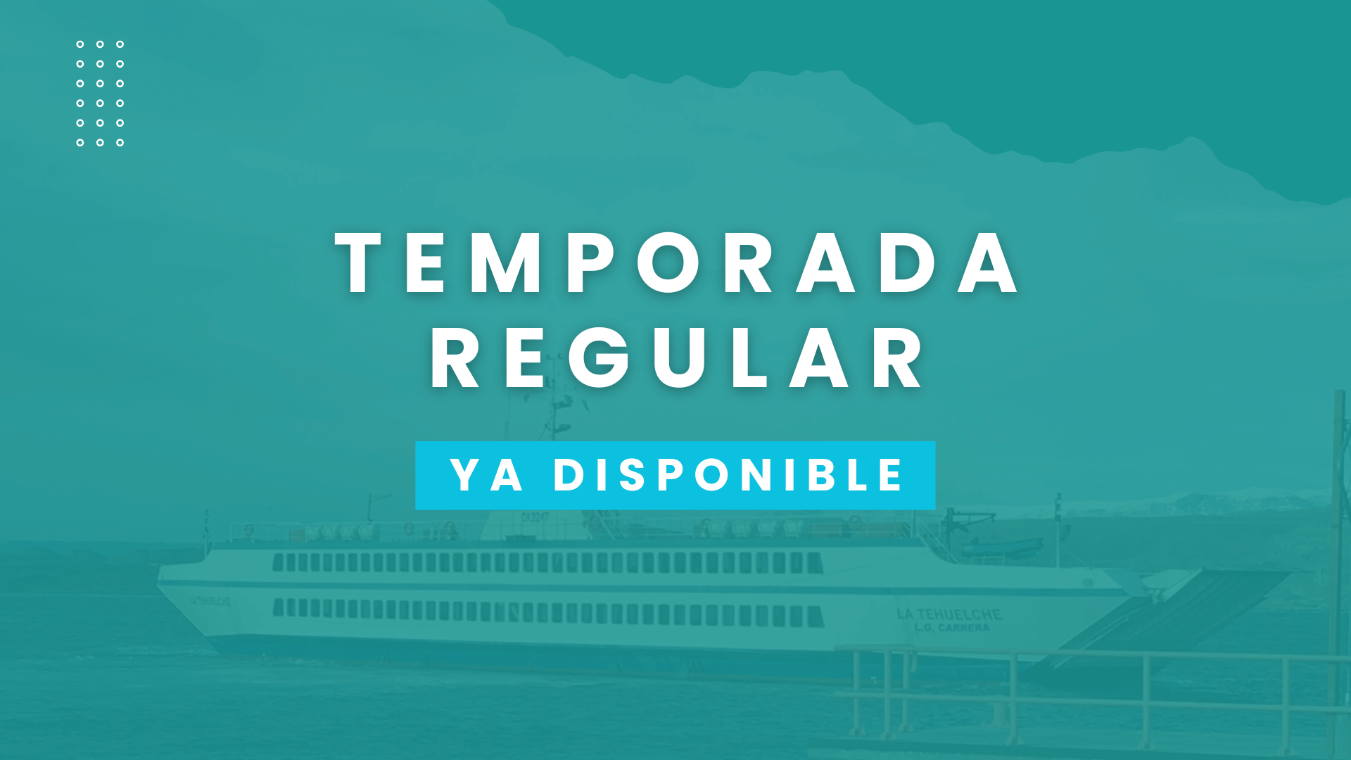 Cruza el Lago General Carrera: Pasajes disponibles para la Temporada Regular